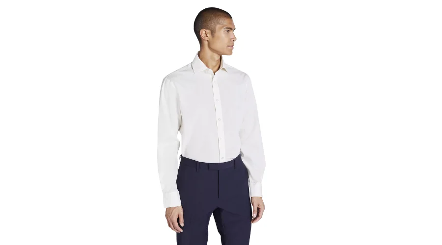 Regular Fit Ivory Poplin Shirt | xprrtupdates 