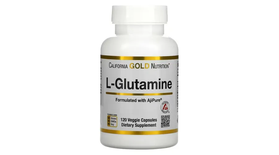 California Gold Nutrition, L-glutamin, Ajipure, 500 mg, 120 veggie capsules