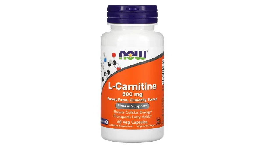 Now Foods, L-carnitine, 500 mg, 60 veg capsules