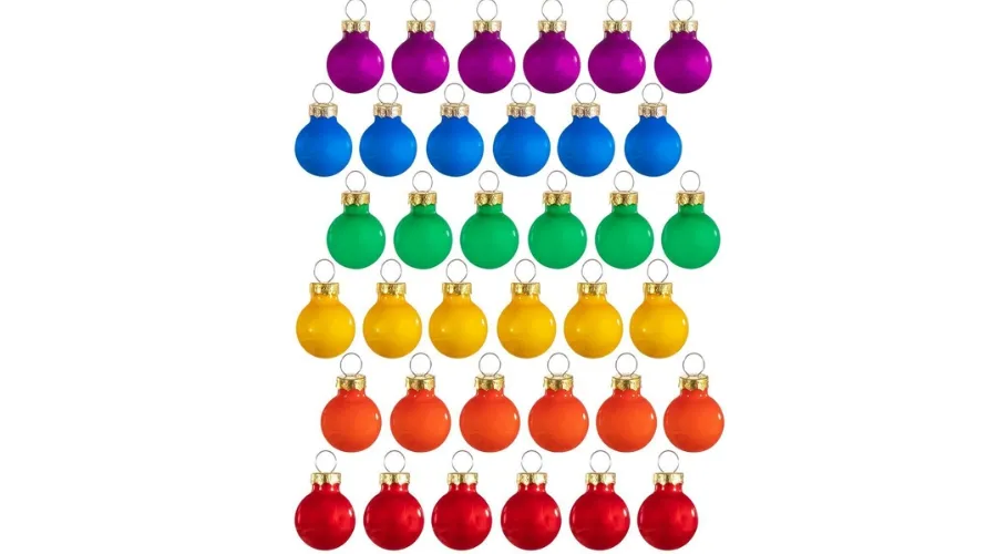 Saass & Belle Rainbow Mini Baubles Set of 36