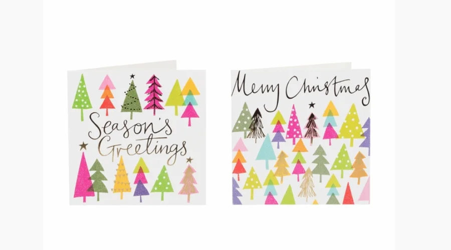WHSmith Bright Trees Christmas Card