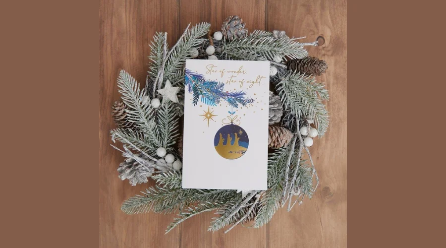 WHSmith ‘Star of Wonder Star of Might’ Gold Foil Christmas Card