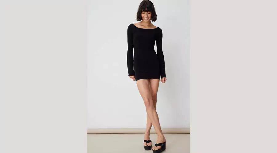 Open Back Off-Shoulder Mini Dress