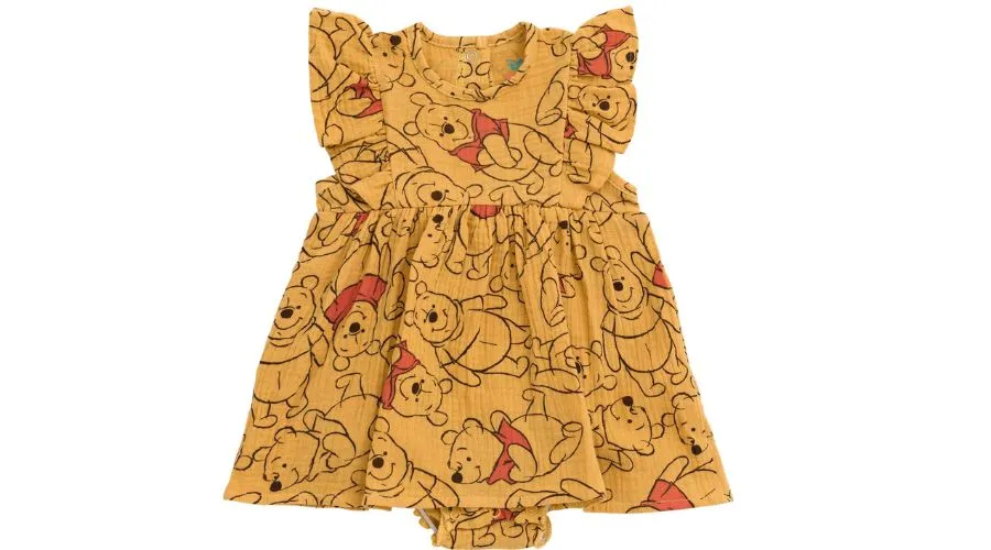 Disney Winnie the Pooh Baby Girls Cotton Gauze Dress
