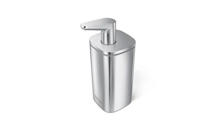 Simplehuman 10oZ Rechargeable Stainless Steel Sensor Pump Automatic Foam Soap Dispenser 