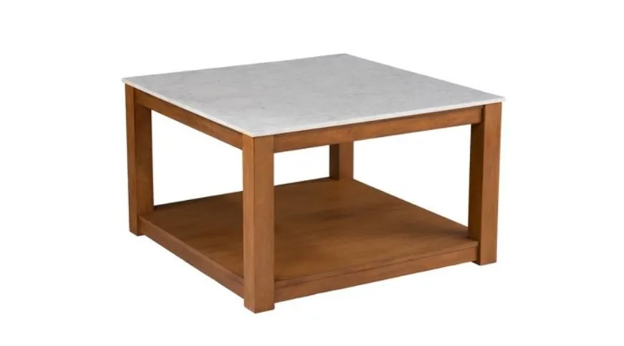 Vebell Square Cocktail Table WhiteNatural