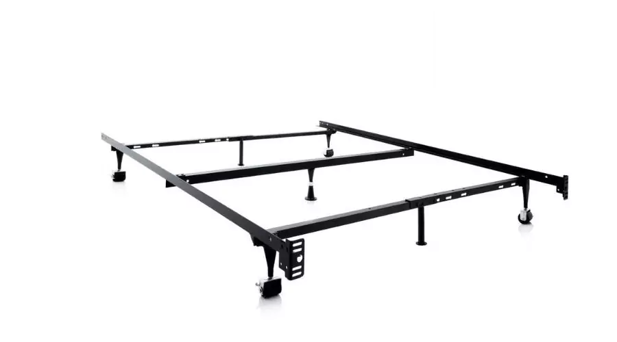 Adjustable Metal Bed Frame Black