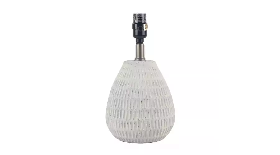 Ceramic Textured Table Lamp Base White - Threshold