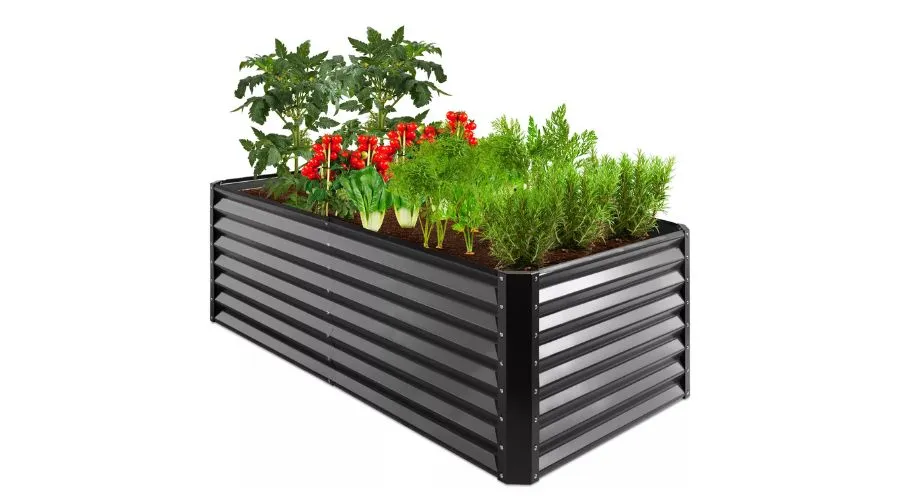 Best Choice Products 6x3x2ft Outdoor Metal Garden Bed