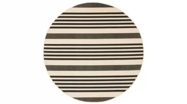 Round outdoor rugs