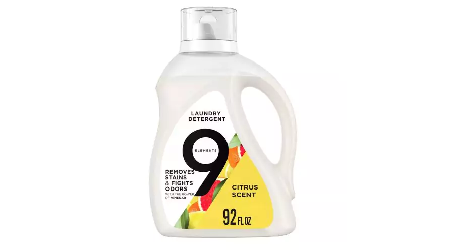 9 Elements Citrus Scent Liquid Laundry Detergent - 92 fl oz