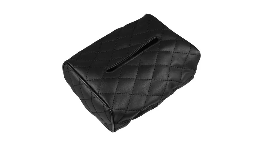Car Tissue Holder Made of Faux Leather 