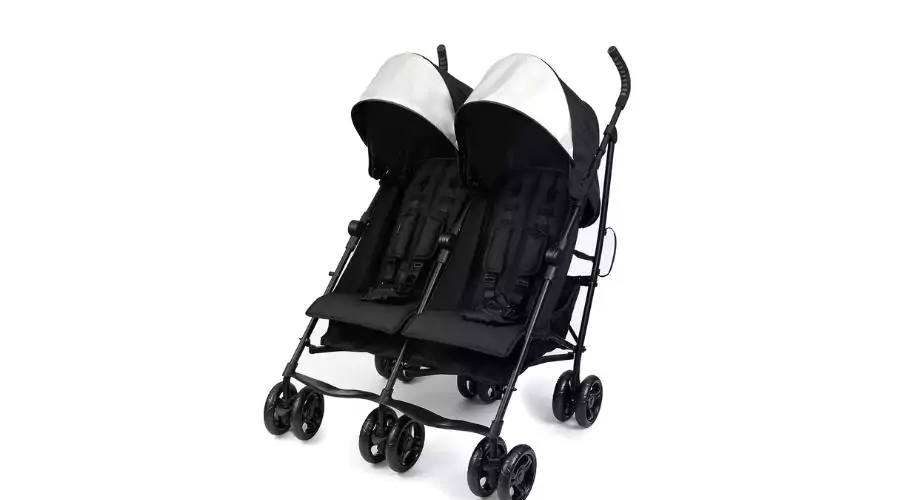 Summer Infant 3Dlite Folding Lightweight Side by Side Double Stroller 
