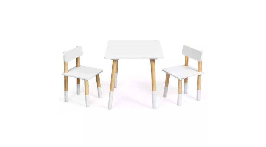 Kids Wooden Table & 2 Chairs Set For Living Room by Costway | Xprrtupdates 