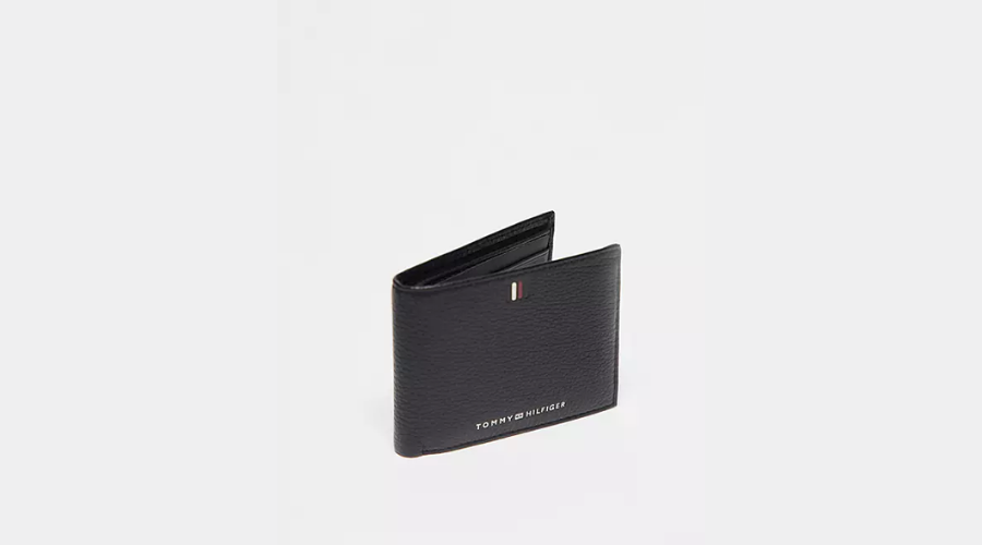 Tommy Hilfiger Mini CC Central Logo Wallet in Black