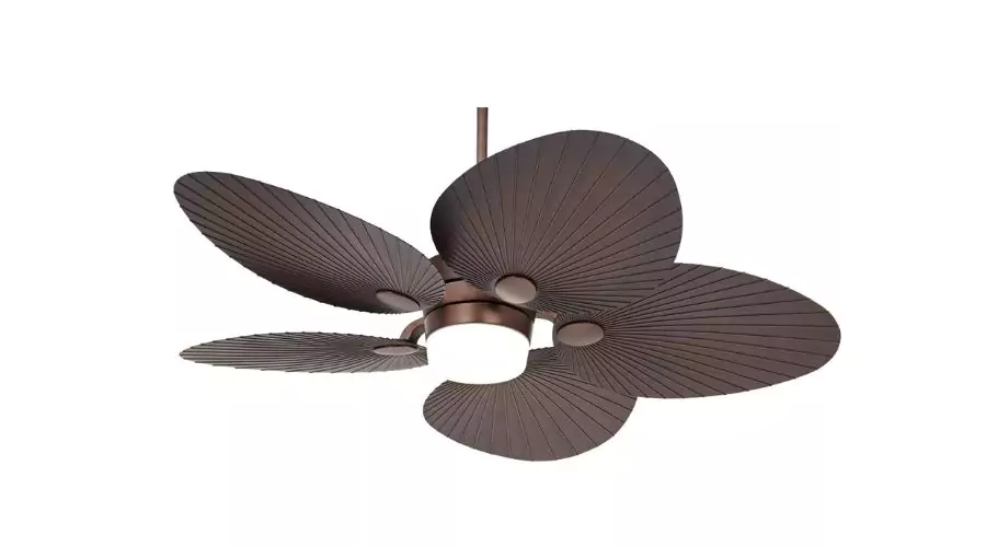 Casa Vieja Breeze Tropical Indoor Outdoor Ceiling Fan with Light LED
