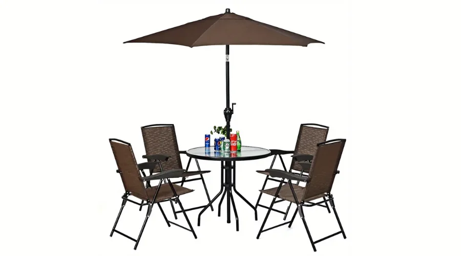 Costway Set of 4 Folding Metal Chairs