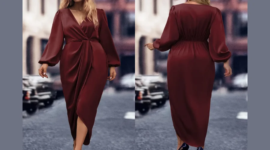 Plus Size Ruched Elegance Dress