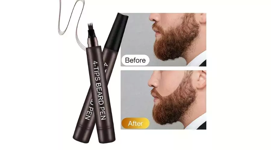 BUNEE 4-Tips Beard Pen for Natural looking hair