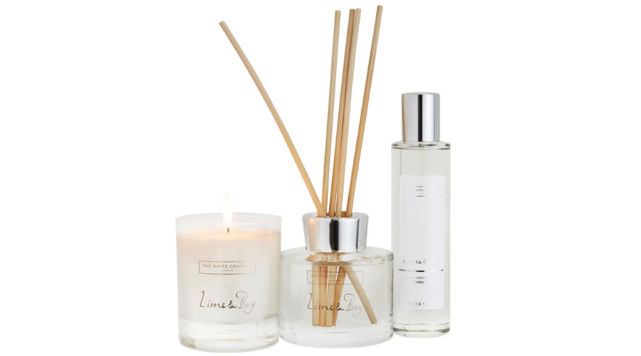 The White Company Lime & Bay Large Home Scenting Set